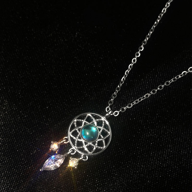 Tassel Moonstone Charm Necklace for Women Creative Pendant - MERGE.DAY.1.FREESTYLE