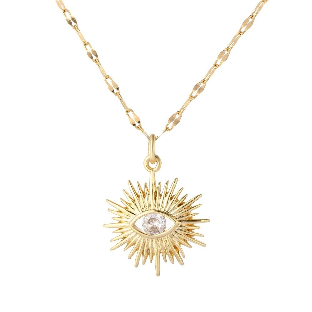 Boho Evil Bllue Eye Necklace for Women Men Snake All-seeing Eye Collar Necklace - MERGE.DAY.1.FREESTYLE