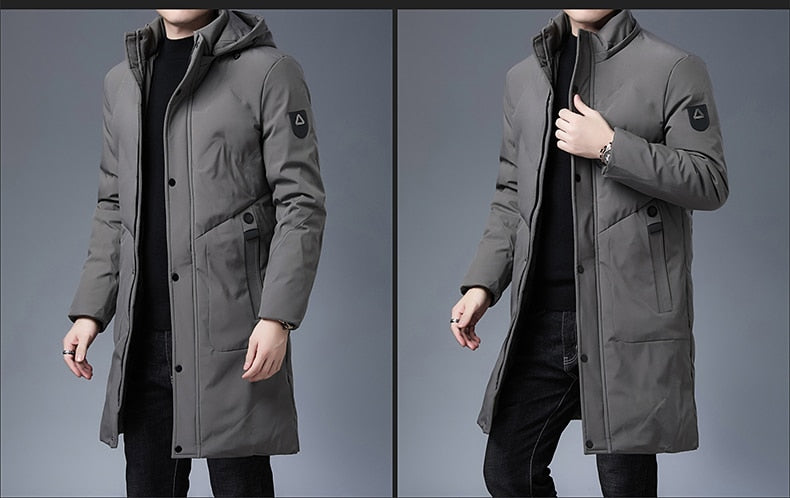Parkas Jacket Men Longline Windbreaker Coats Clothing - MERGE.DAY.1.FREESTYLE