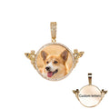 Personalized Custom Photo Pendant Round With Angel For Men Women Jewelry - MERGE.DAY.1.FREESTYLE