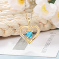 Engrave Name Heart Pendants with Customize Birthstone Necklace - MERGE.DAY.1.FREESTYLE