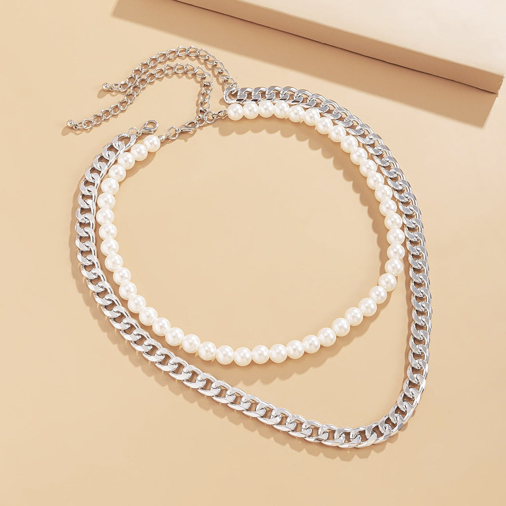 Trend Jewelry Wedding Big Pearl Necklace For Women Fashion White Imitation Pearl Choker - MERGE.DAY.1.FREESTYLE