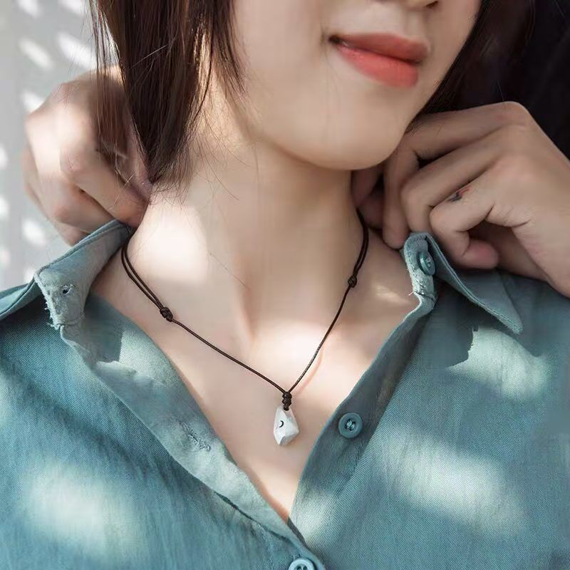2Pcs Lovers Matching Friendship Faceted Sun Moon Pendant Couple Magnetic Necklace Jewelry - MERGE.DAY.1.FREESTYLE