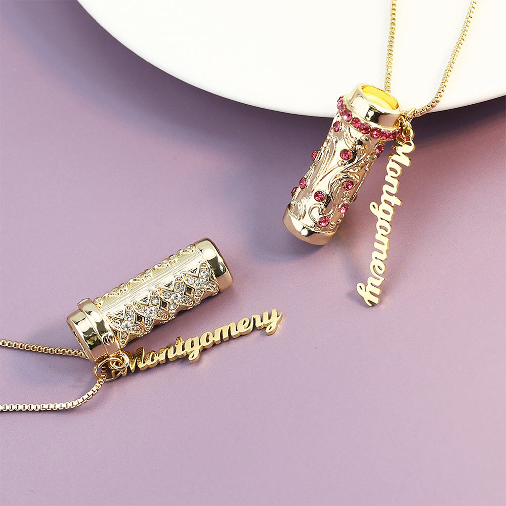 Personalised Letter Mini Colorful Kaleidoscope Pendant Necklaces - MERGE.DAY.1.FREESTYLE