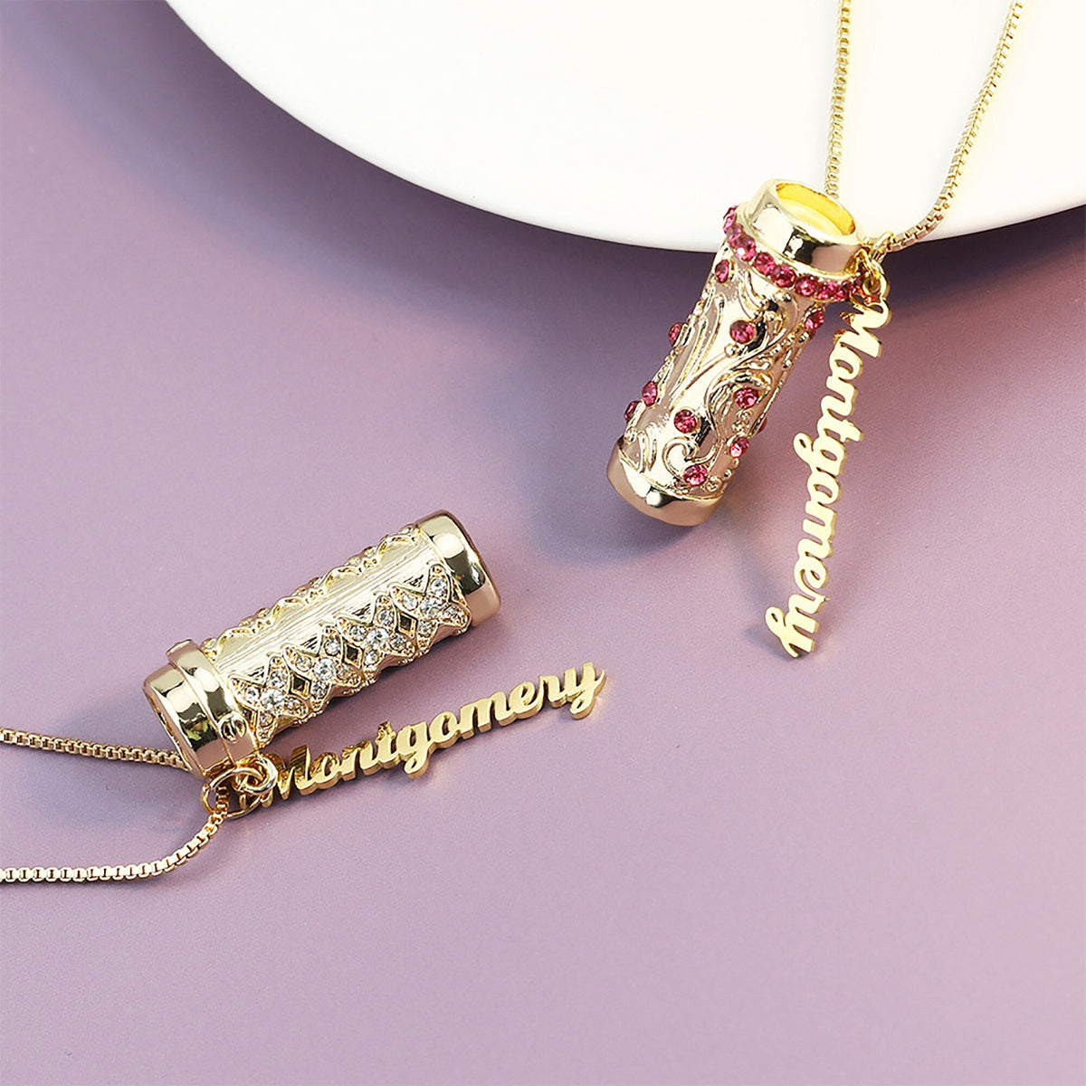 Personalised Letter Mini Colorful Kaleidoscope Pendant Necklaces - MERGE.DAY.1.FREESTYLE