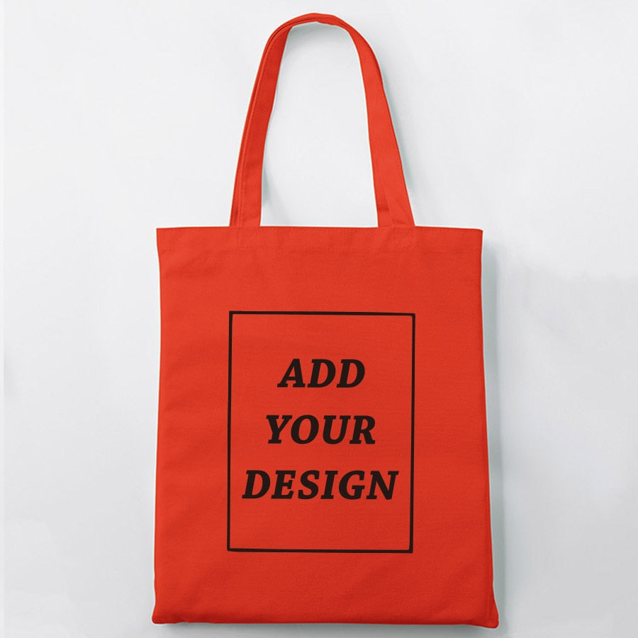 Custom Tote Bag Shopping Add Your Text Print Original Design Zipper Unisex Fashion Travel Canvas Bags - MERGE.DAY.1.FREESTYLE