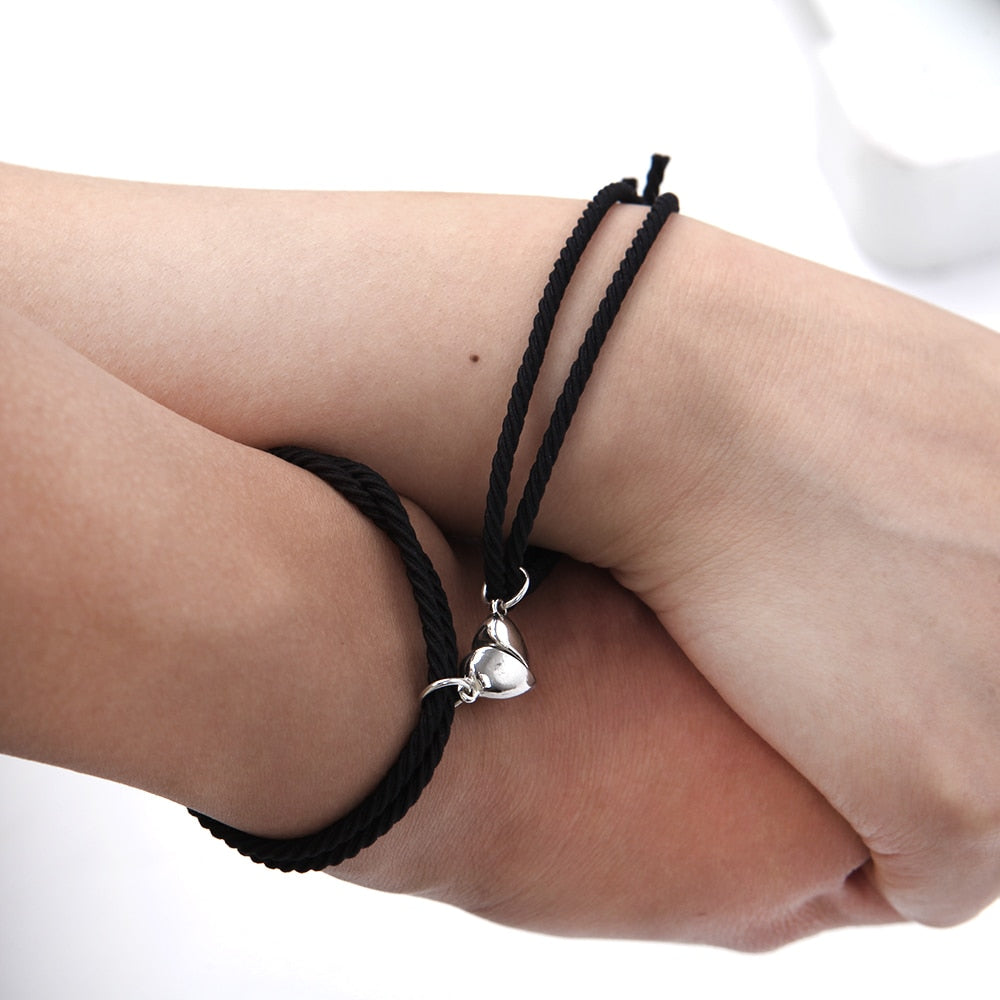 2Pcs Couple Matching Bracelet Magnetic Distance Bracelet - MERGE.DAY.1.FREESTYLE