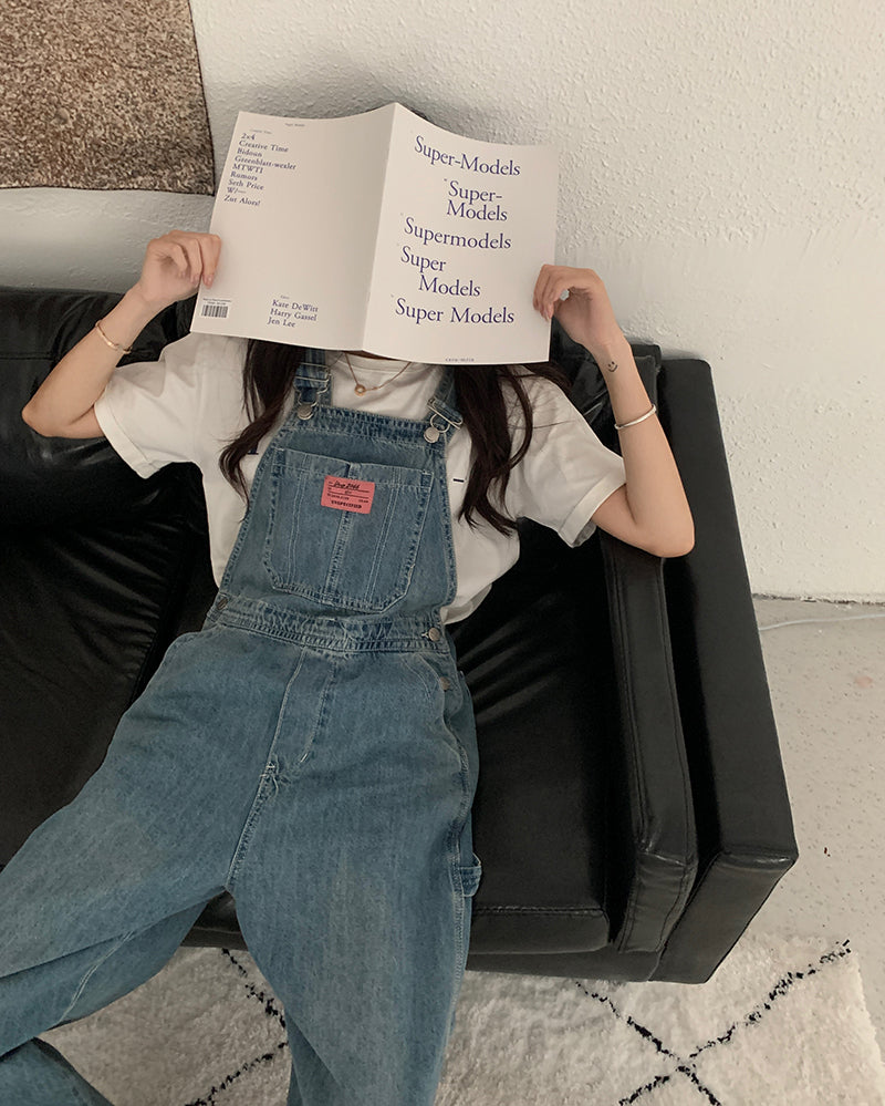 Casual Denim Jumpsuits Women Loose Overalls Baggy Wide Leg Rompers - MERGE.DAY.1.FREESTYLE