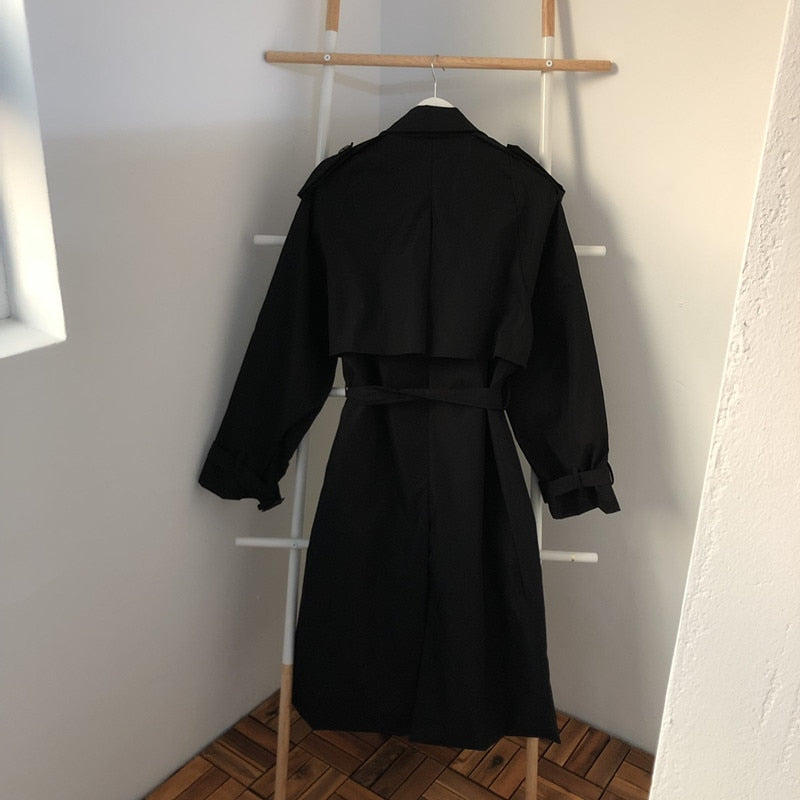 Loose Overcoat Autumn Winter Fashion Double-breasted Windbreaker Femme - MERGE.DAY.1.FREESTYLE