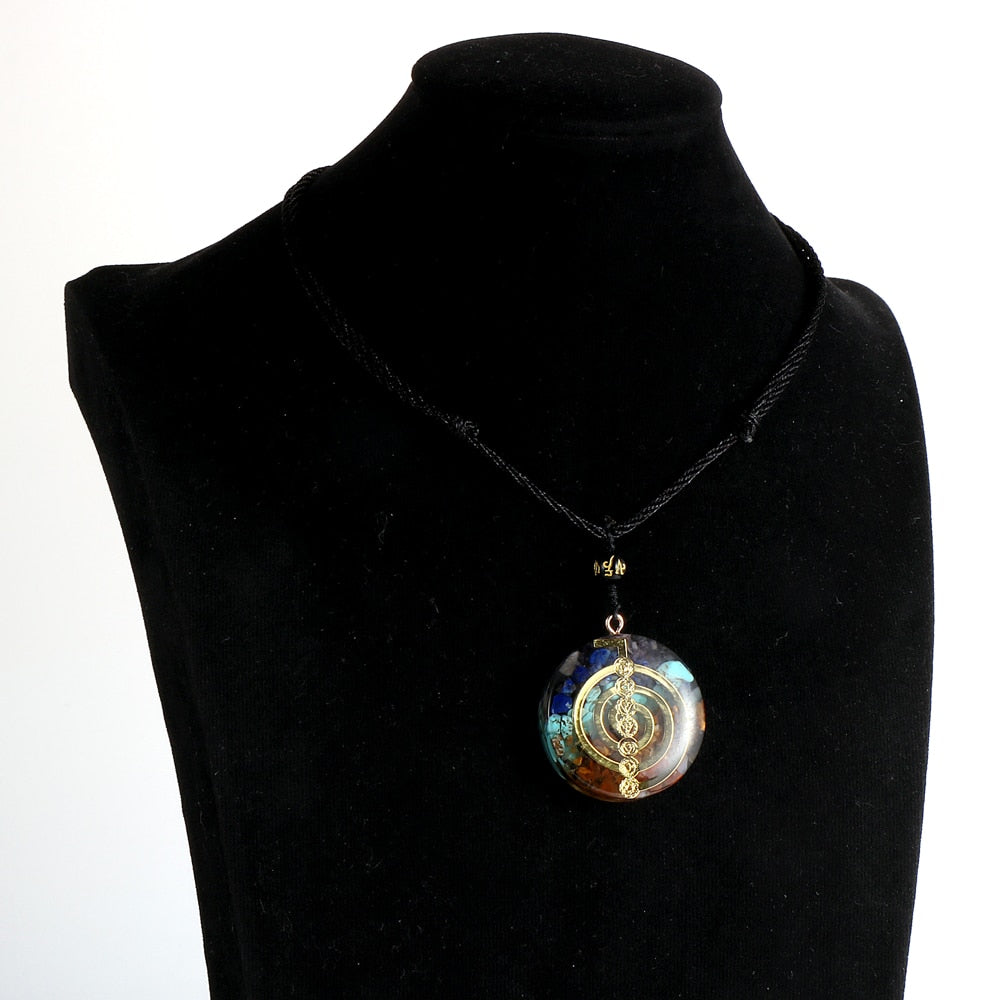 Energy Generator Orgone Amulet 7 Chakras Pendant Necklace - MERGE.DAY.1.FREESTYLE