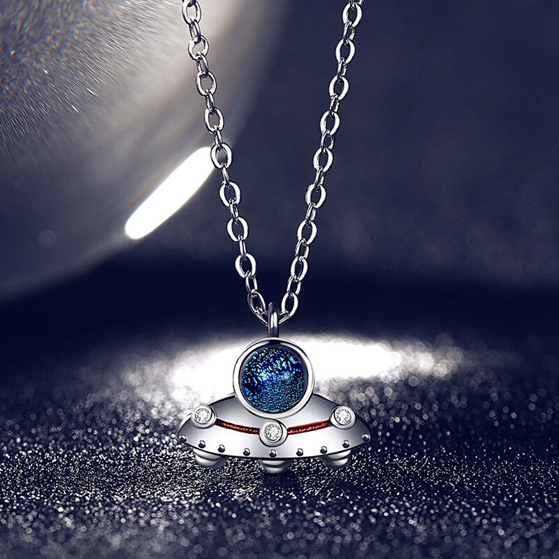 Spaceman Moon Couples Necklace Milky Way Space Pendant Necklaces Jewelry - MERGE.DAY.1.FREESTYLE