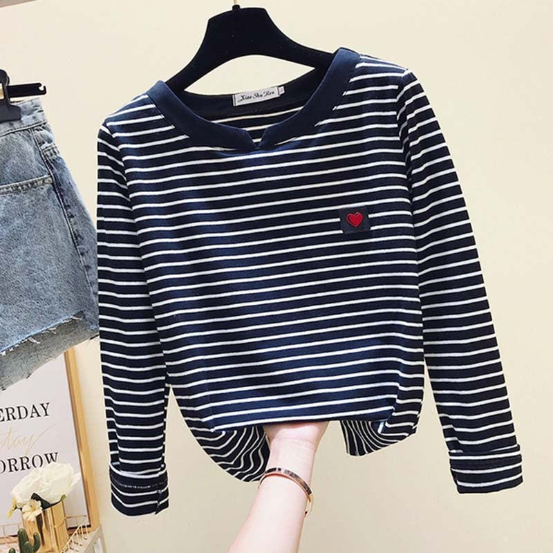 Casual Women T-Shirt Long Sleeve Style Slim Basic Cotton Tshirt Top Womens Clothing - MERGE.DAY.1.FREESTYLE