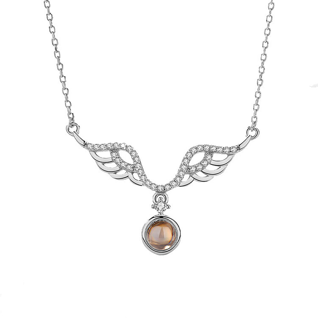 Customized 925 Silver photo Projection Necklace Couple Memory Gifts - MERGE.DAY.1.FREESTYLE