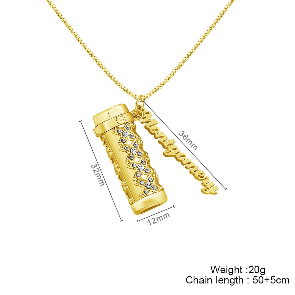 Personalised Letter Mini Colorful Kaleidoscope Pendant Necklaces - MERGE.DAY.1.FREESTYLE