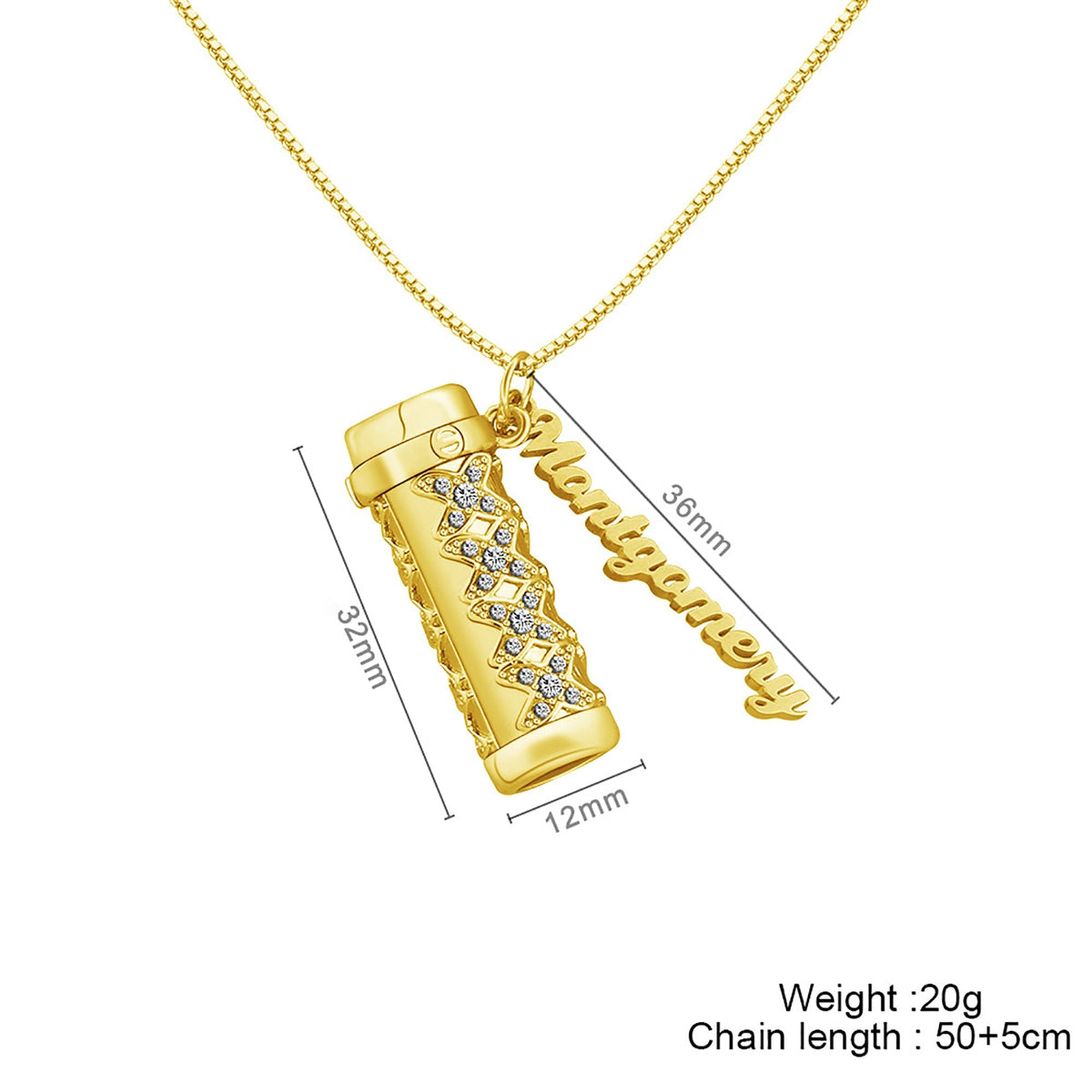 Personalised Letter Mini Colorful Kaleidoscope Pendant Necklaces - MERGE.DAY.1.FREESTYLE