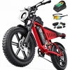 Factory Direct Price F6 48v 15.6Ah Hot Sale US Warehouse ElectricMountain EBike 20" Fat Tires With Plain Rear Passenger Seat - MERGE.DAY.1.FREESTYLE
