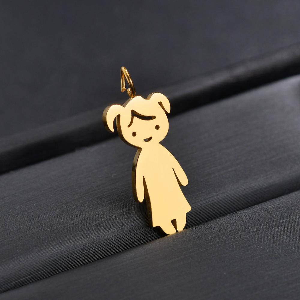 Personalized Boy Girl Kids Pendant Necklace Women Child Engraved Name Date Family Jewelry - MERGE.DAY.1.FREESTYLE