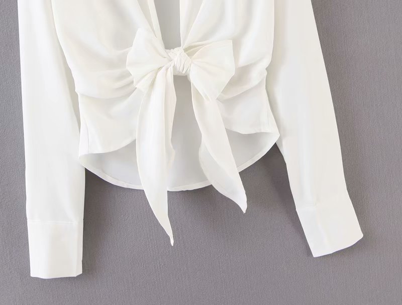 mini dress summer long sleeves women irregularity pleated vocation style loose white shirtdress - MERGE.DAY.1.FREESTYLE