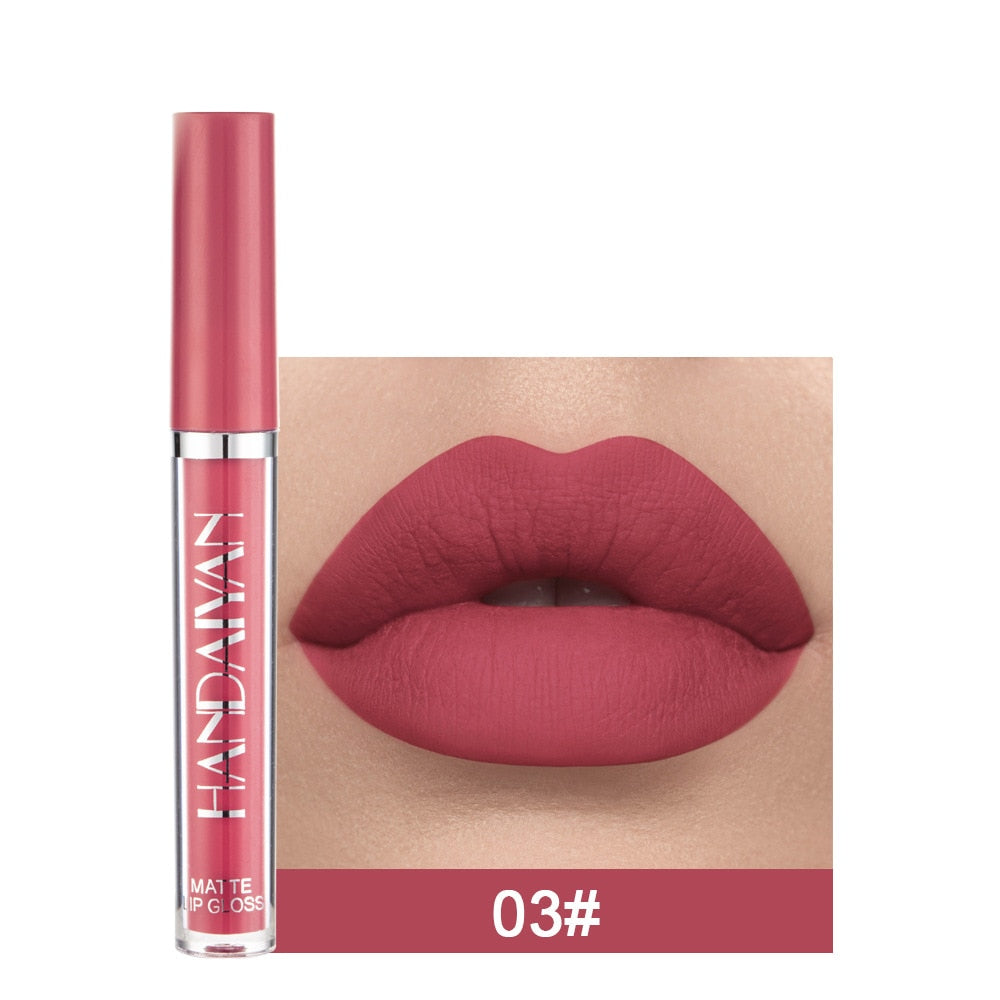 12 Colors Sexy Liquid Lipstick Matte Waterproof Lipgloss Nude Makeup Cosmetic - MERGE.DAY.1.FREESTYLE