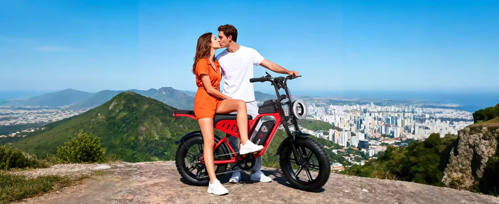 Factory Direct Price F6 48v 15.6Ah Hot Sale US Warehouse ElectricMountain EBike 20" Fat Tires With Plain Rear Passenger Seat - MERGE.DAY.1.FREESTYLE