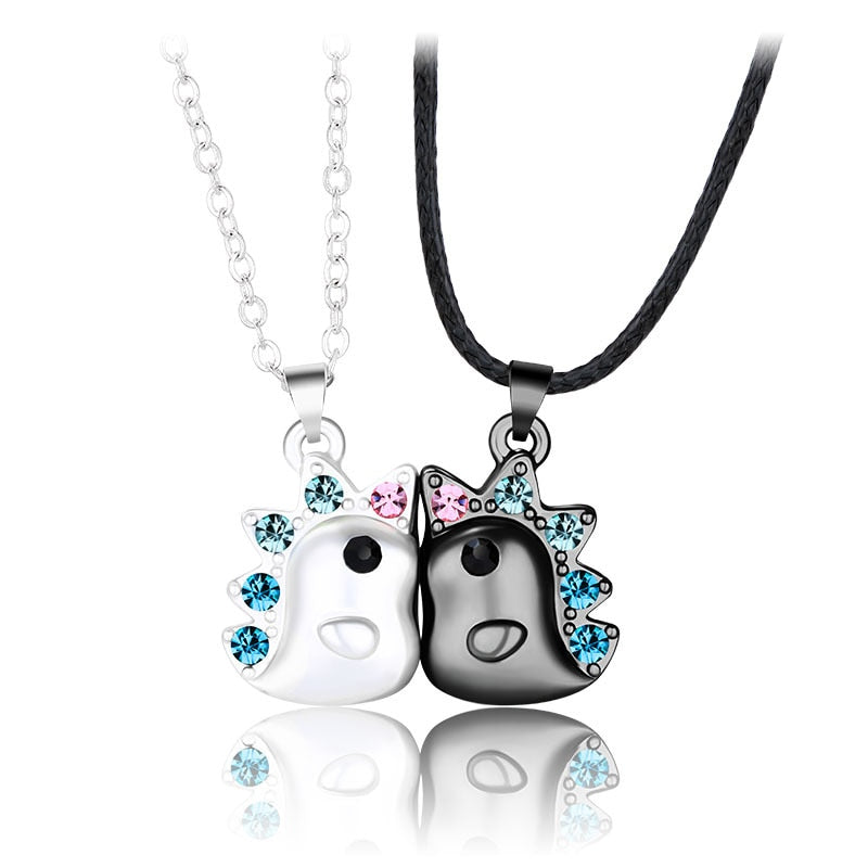 2Pcs/Set Magnetic Couple Necklace Unicorn Shaped Magnet Couple Necklace Jewelry - MERGE.DAY.1.FREESTYLE