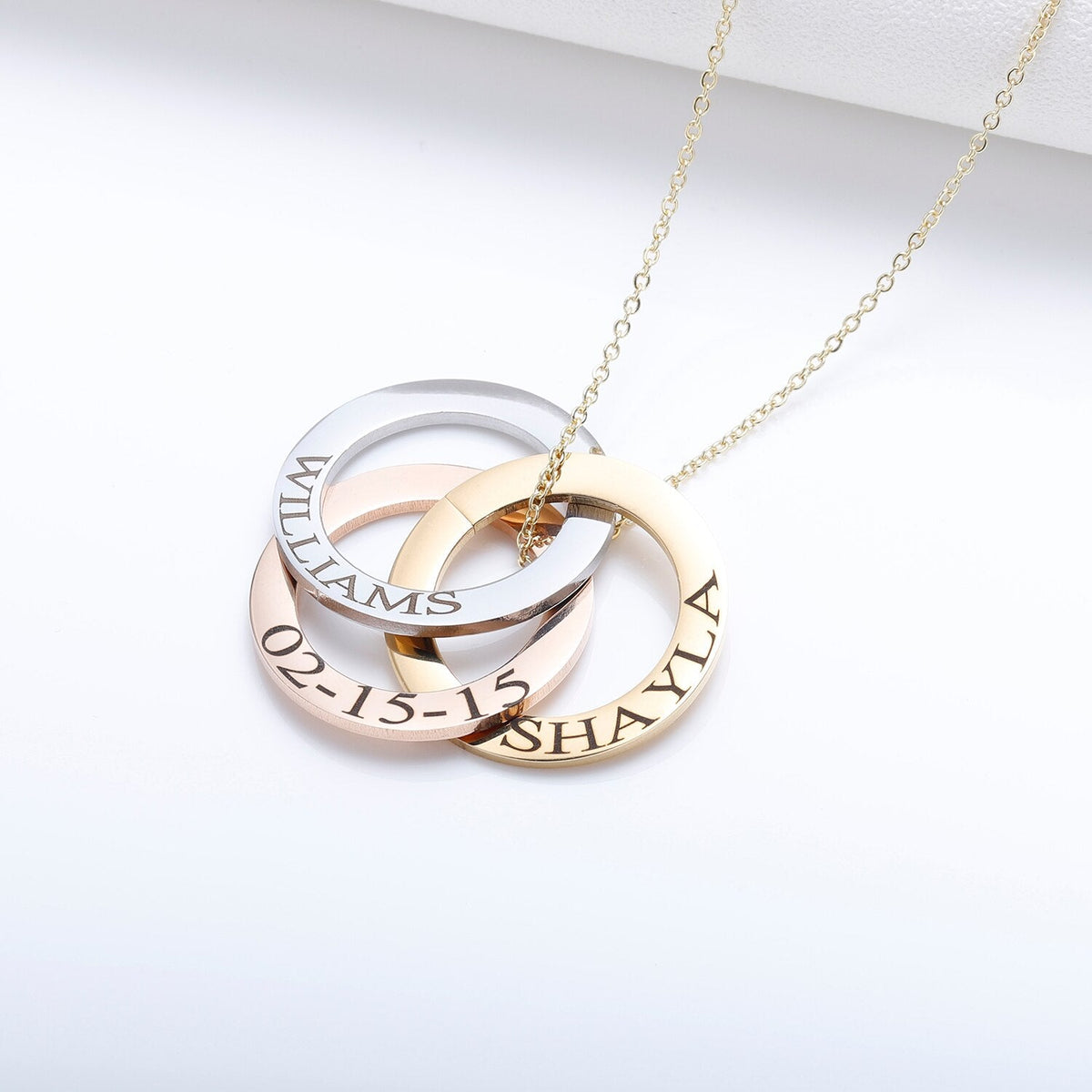 Personalized Name Necklace Gold Plated Stainless Steel Necklaces Child Name Pendant - MERGE.DAY.1.FREESTYLE