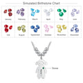 Boy Girl Pendant Name Necklace Customized Birthstone Jewelry Gift - MERGE.DAY.1.FREESTYLE
