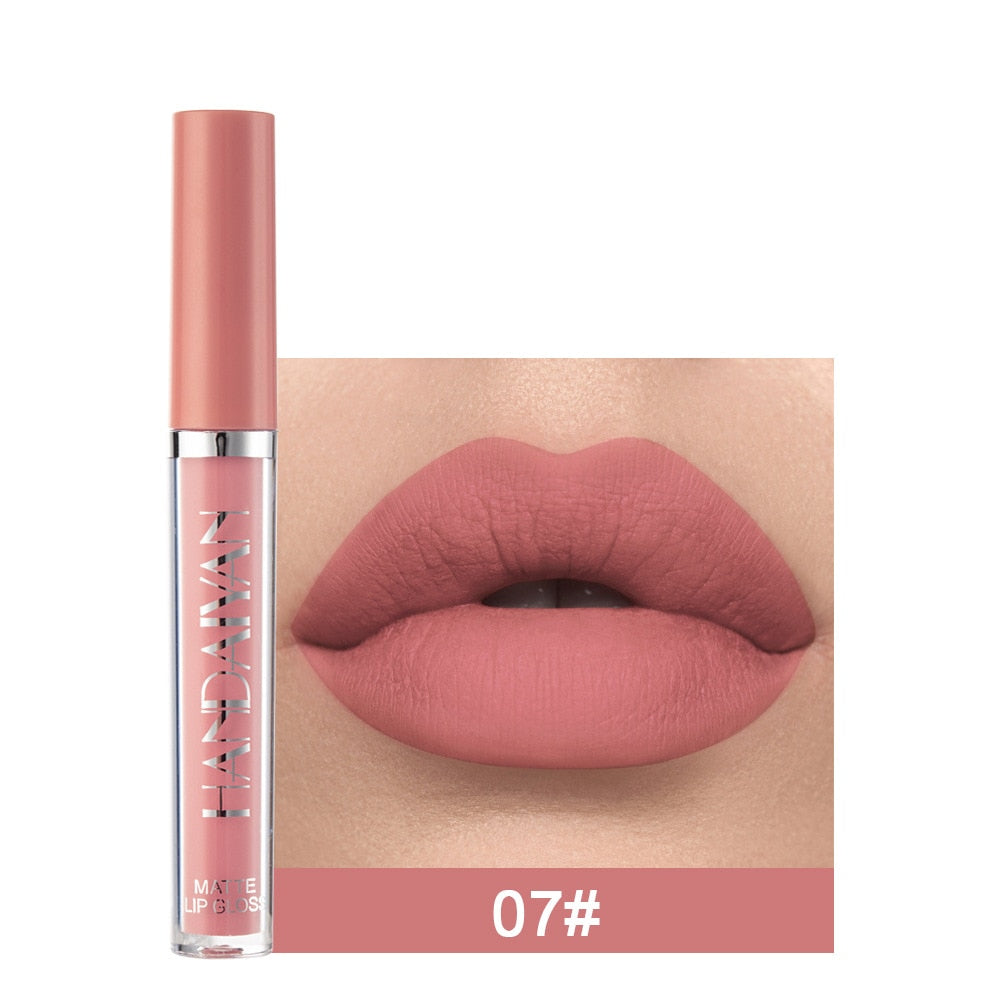 12 Colors Sexy Liquid Lipstick Matte Waterproof Lipgloss Nude Makeup Cosmetic - MERGE.DAY.1.FREESTYLE