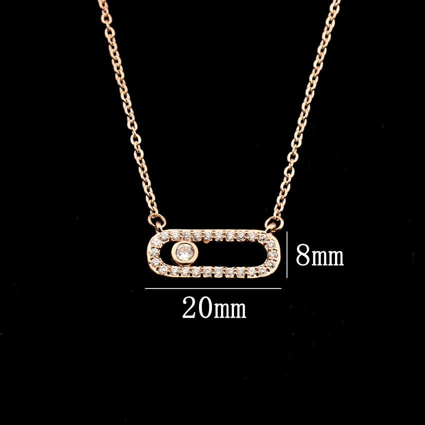 Arab Style Crystal Bead Pendant For Women Wedding Jewelry 3 Dot On Oval Necklace - MERGE.DAY.1.FREESTYLE