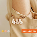 Personalized Bracelet Heart Customized Engraved 1-6Names Adjustable Bangles - MERGE.DAY.1.FREESTYLE