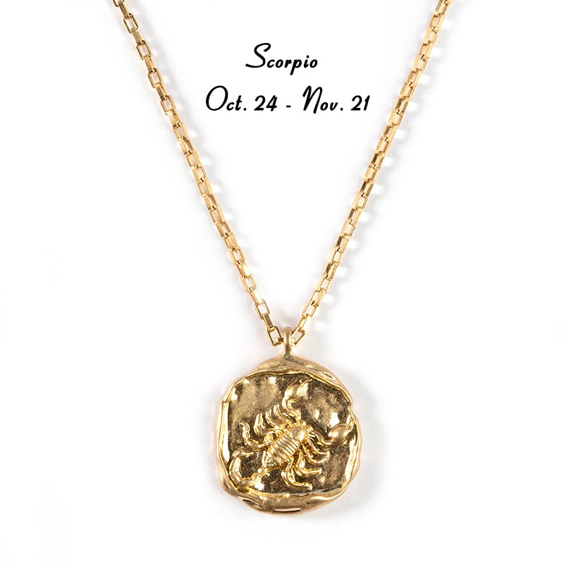 twelve zodiac signs necklace - MERGE.DAY.1.FREESTYLE