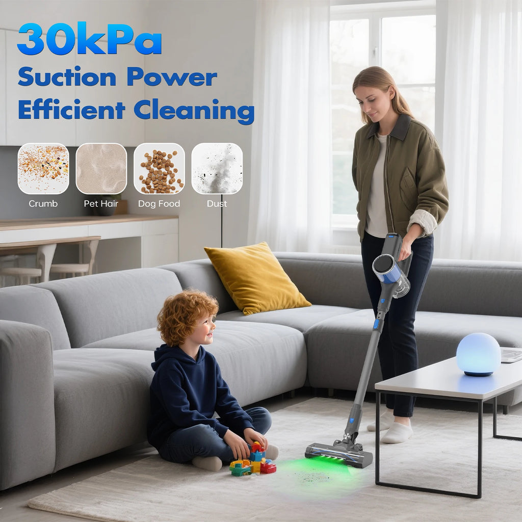 EU Local Stock Stick Cordless Vacuum for Cars Household with Self-Cleaning Brush Roll 30Kpa Strong Suction Removable Battery - MERGE.DAY.1.FREESTYLE