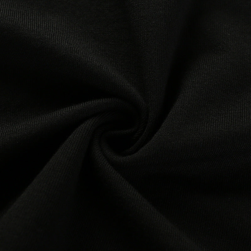 Summer Women Black Short T-Shirts Sexy Crop Tops Short Sleeve Bandage Tee Tops Female Shirts - MERGE.DAY.1.FREESTYLE