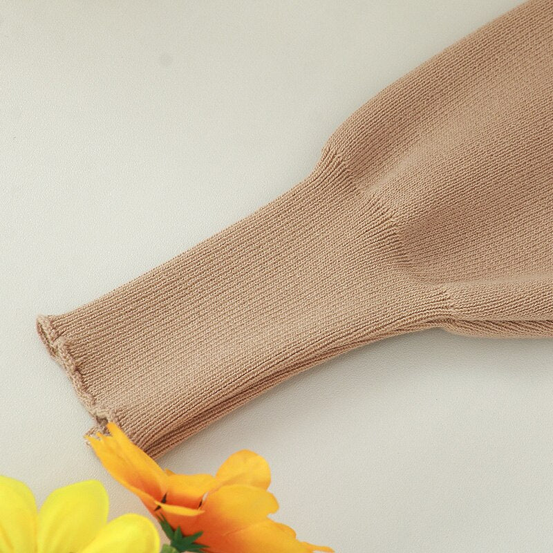 Autumn Women Sexy Elegant Knitted Dress Backless V Neck Sash Tie Up High Waist Dresses - MERGE.DAY.1.FREESTYLE