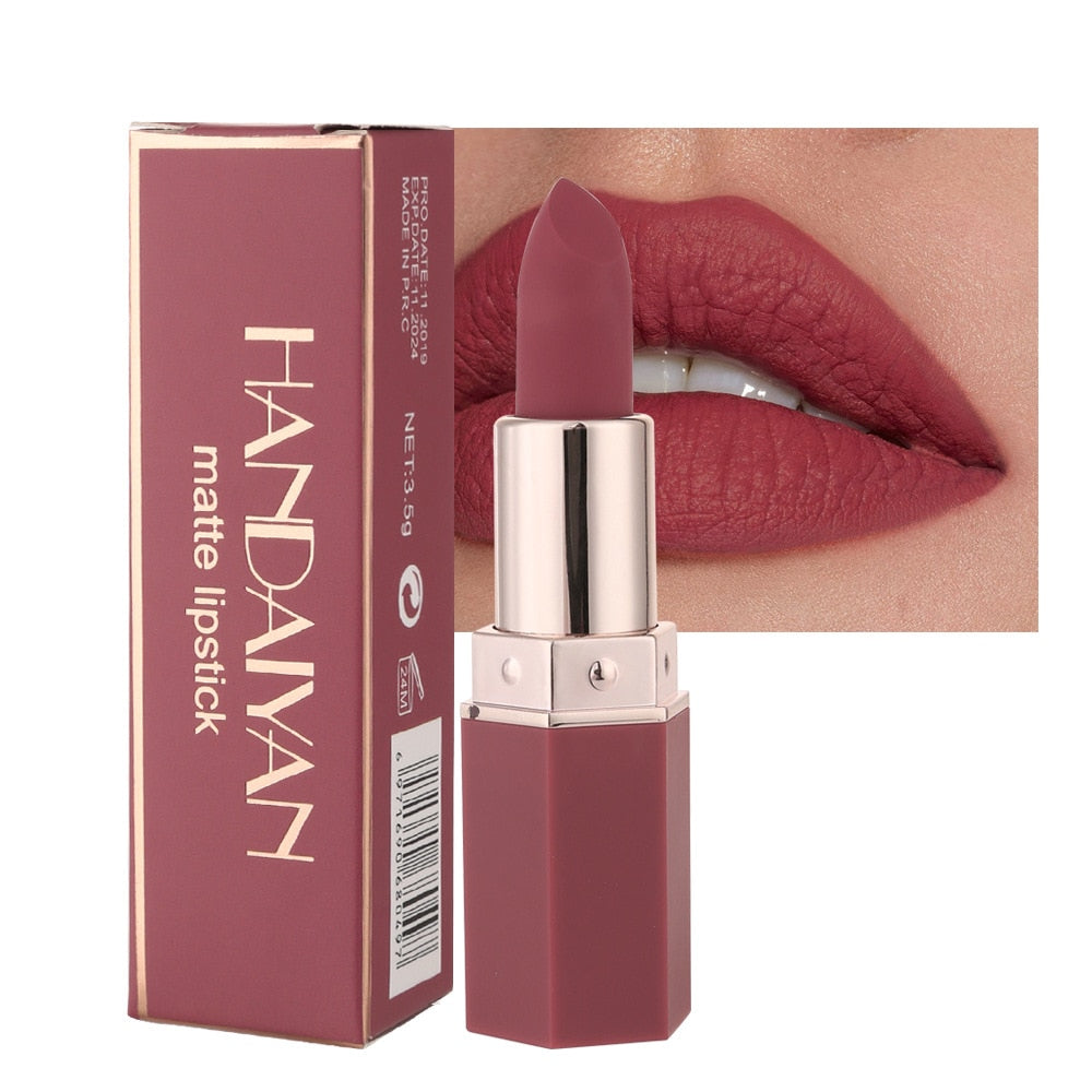 6 Colors Matte Non stick Cup Lipstick Long Lasting Moisturizing Lipstick Cosmetics Set - MERGE.DAY.1.FREESTYLE