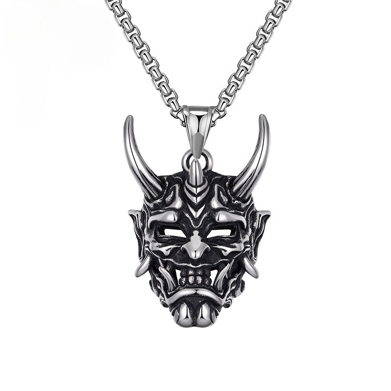 Punk Ghost Skull Mask Pendant Necklace Cool Men's Rock Party Jewelry - MERGE.DAY.1.FREESTYLE