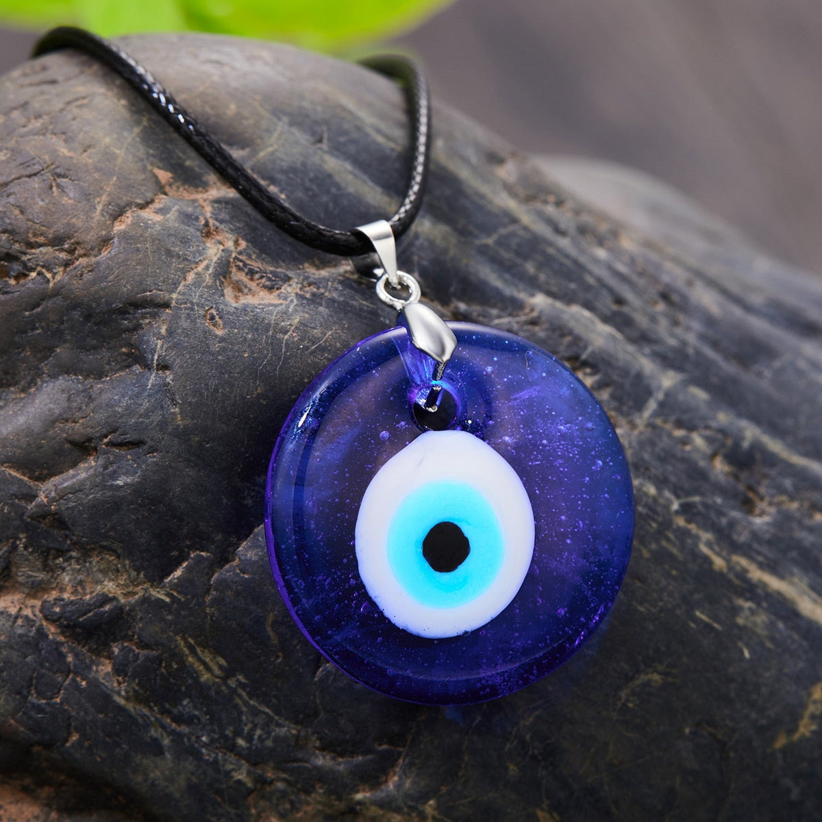 Turkish Evil Eye Pendant Choker Necklace Lucky Blue Evil Eyes Clavicle Chain Necklace - MERGE.DAY.1.FREESTYLE