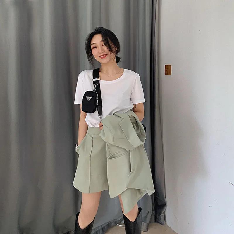 Women's Shorts And Blazer Set Korean Loose Two Piece Suits Female Summer Office Ladies - MERGE.DAY.1.FREESTYLE