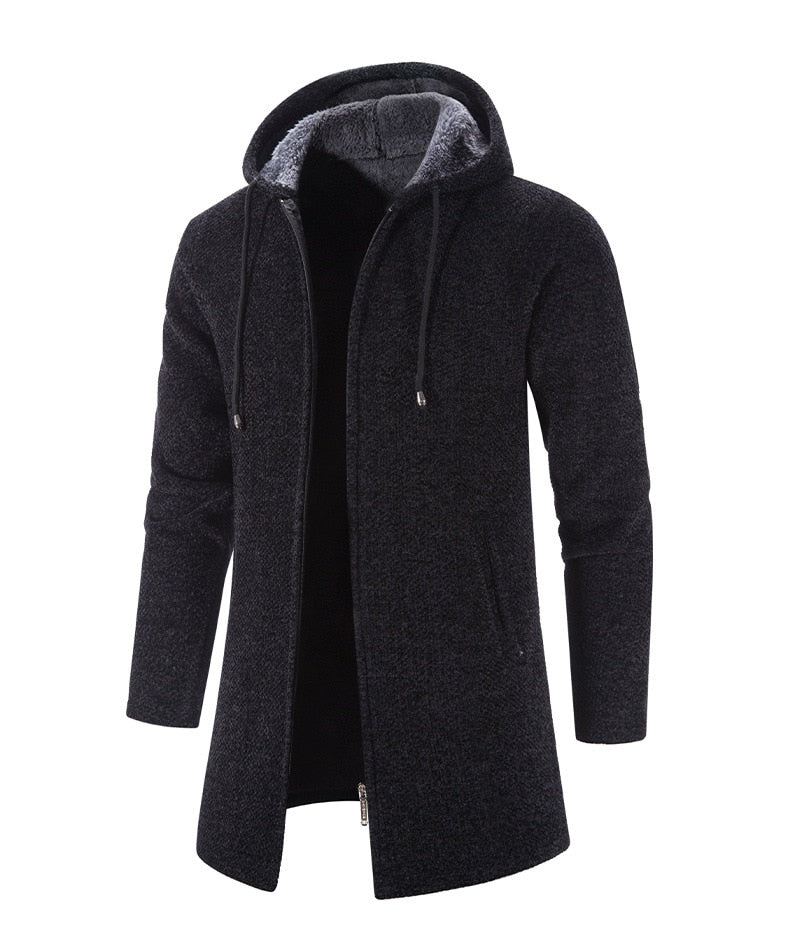 Cashmere Men's Cardigan Chenille Outer Sweater Coat Windbreaker - MERGE.DAY.1.FREESTYLE