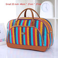 Women Travel Bags PU Leather Large Capacity Waterproof Print Luggage Duffle Bag - MERGE.DAY.1.FREESTYLE