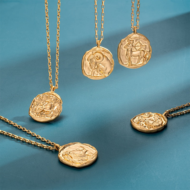 twelve zodiac signs necklace - MERGE.DAY.1.FREESTYLE