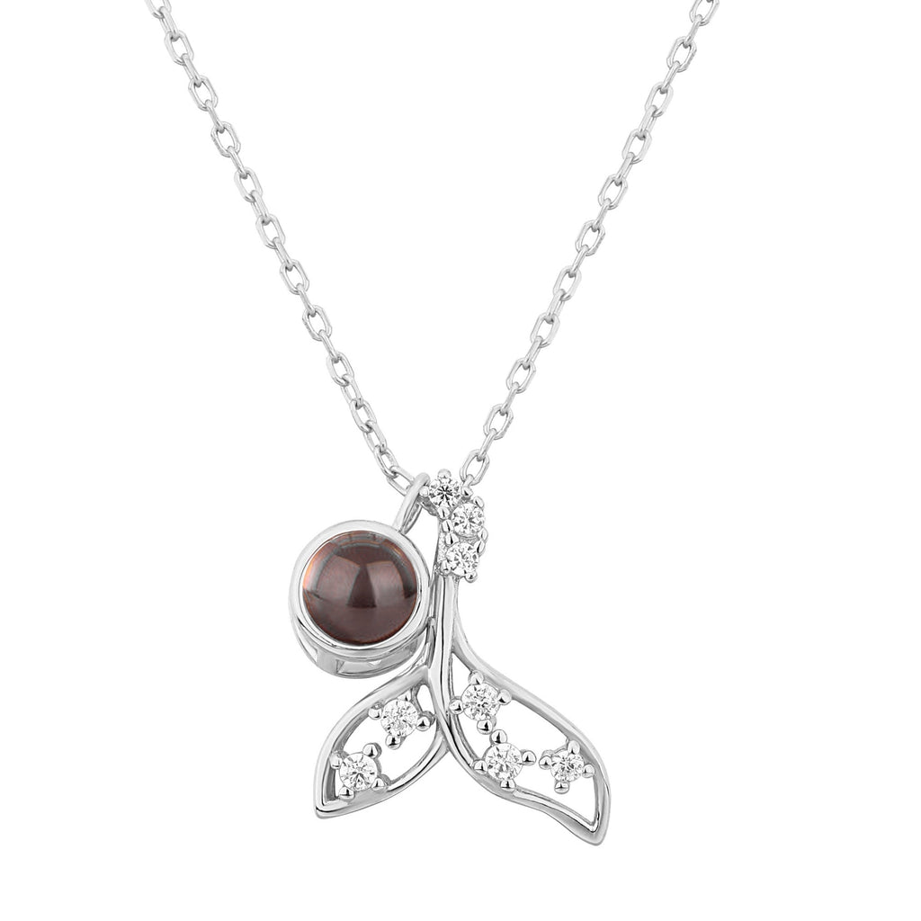 Customized 925 Silver photo Projection Necklace Couple Memory Gifts - MERGE.DAY.1.FREESTYLE