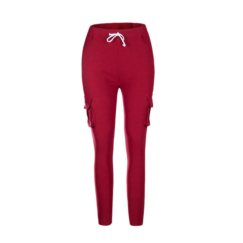 Elegant Elastic Women Pants Oversize Drawstring Long Pencil Pants - MERGE.DAY.1.FREESTYLE