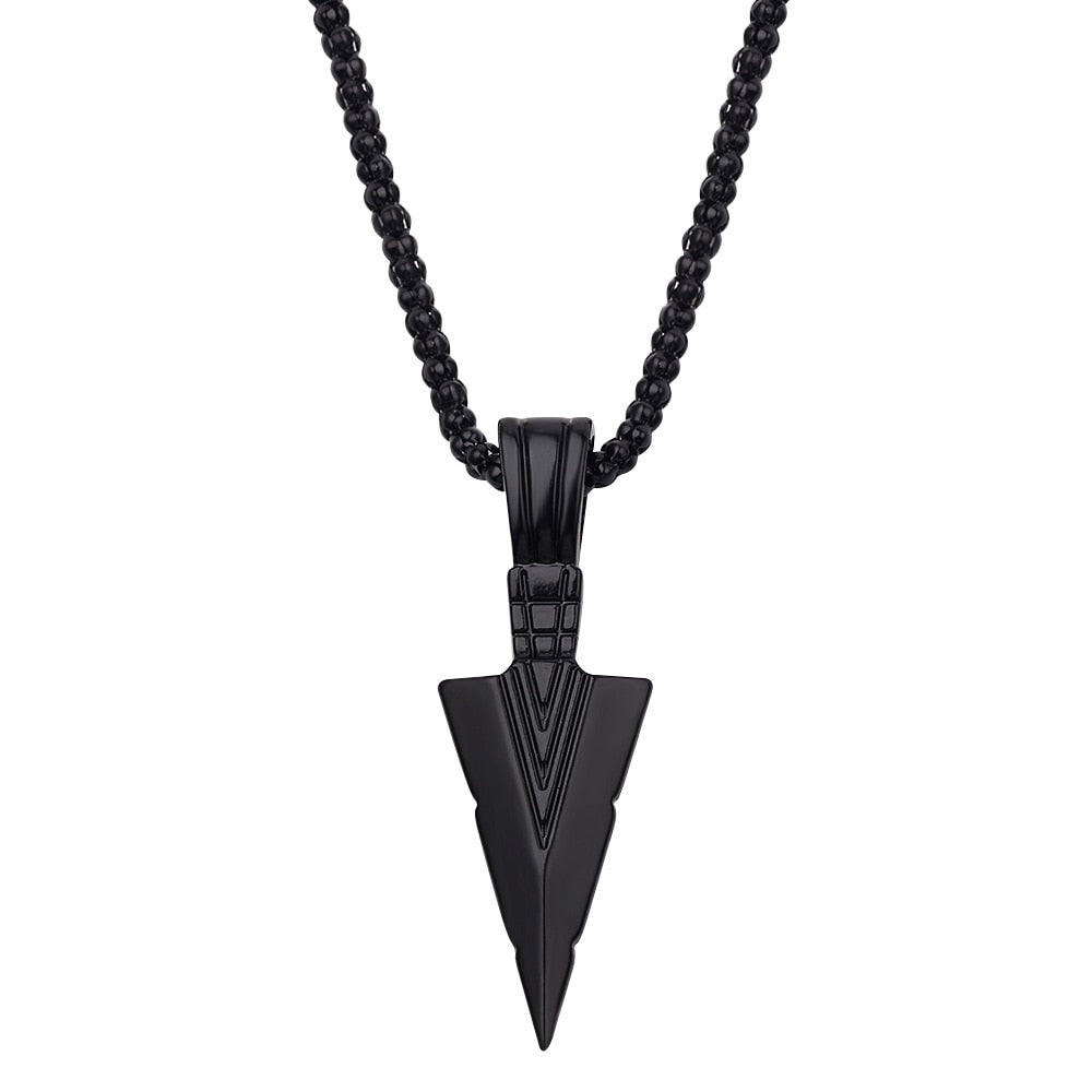 Arrow Head Pendant Long Chain Necklaces mens necklaces Collier Femme ArrowHead - MERGE.DAY.1.FREESTYLE