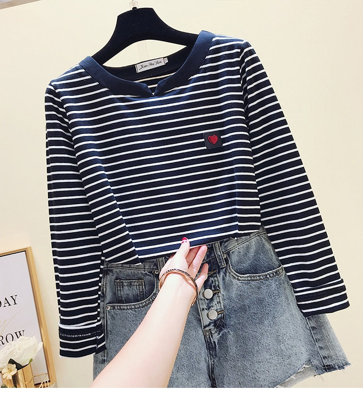 Casual Women T-Shirt Long Sleeve Style Slim Basic Cotton Tshirt Top Womens Clothing - MERGE.DAY.1.FREESTYLE
