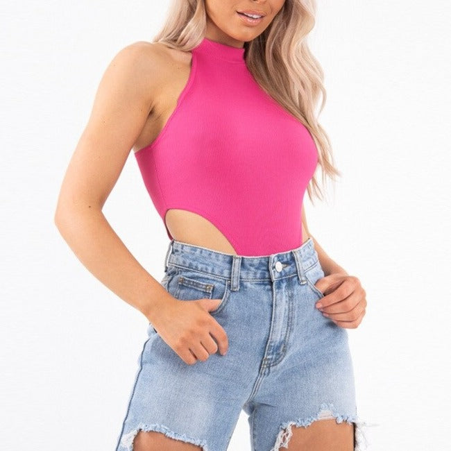 2022 Neon Green Red Orange Sexy Bodysuit Summer Clothes for Women Casual Streetwear Jumpsuits - MERGE.DAY.1.FREESTYLE