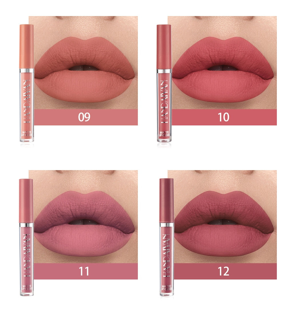 12 Colors Sexy Liquid Lipstick Matte Waterproof Lipgloss Nude Makeup Cosmetic - MERGE.DAY.1.FREESTYLE