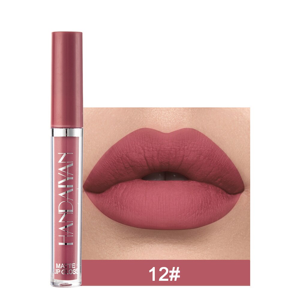 12 Colors Sexy Liquid Lipstick Matte Waterproof Lipgloss Nude Makeup Cosmetic - MERGE.DAY.1.FREESTYLE