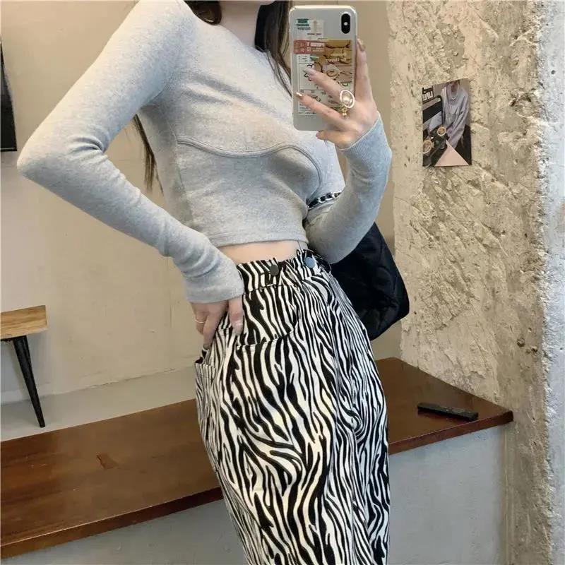 T-shirt Women Design Chest Type Crop Tops Aautumn New Skinny Long Sleeve - MERGE.DAY.1.FREESTYLE