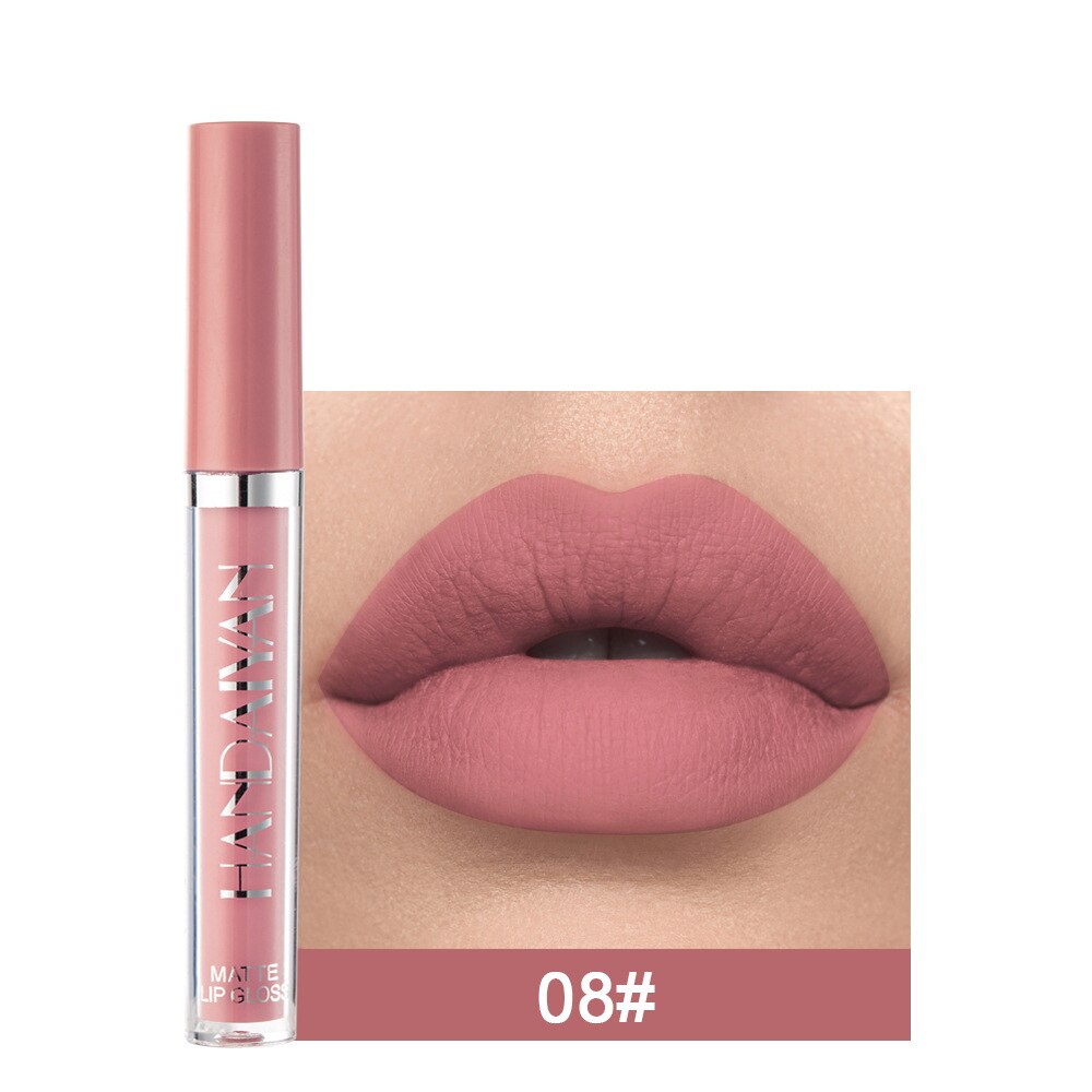 12 Colors Sexy Liquid Lipstick Matte Waterproof Lipgloss Nude Makeup Cosmetic - MERGE.DAY.1.FREESTYLE